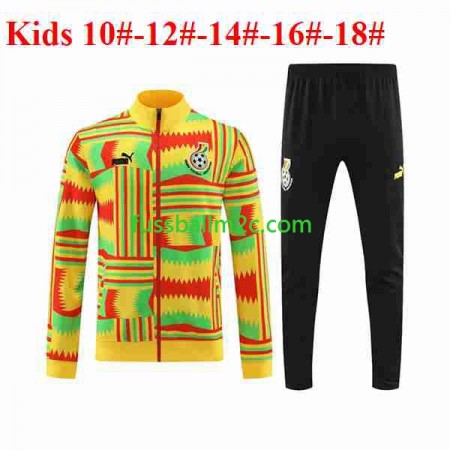 Ghana Kinder Gelb Trainingsanzüge 2023-2024
